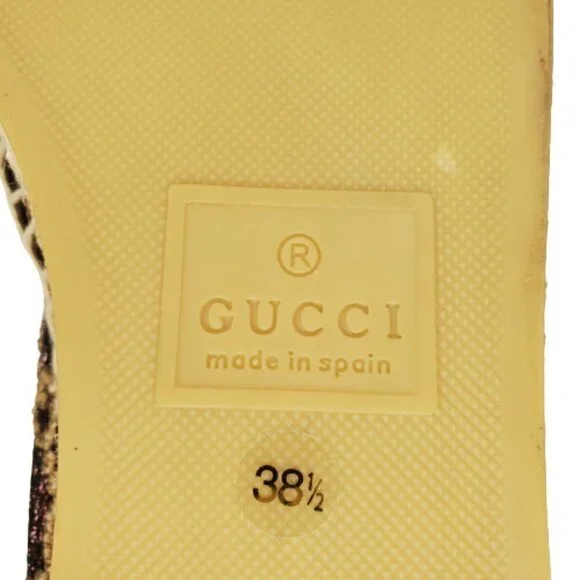 Gucci GG Heritage Metallic Espadrille Flats - Picture 5 of 8